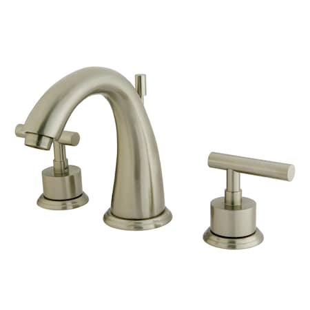 Kingston Brass 8" Widespread Bathroom Faucet, Brushed Nickel KS2968CML